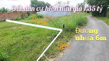 Đất thổ cư tại Củ Chi giá 1,35 tỷ, Ngang 5m, dài 18,5m. đường nhựa 6m, cách đường An Nhơn Tây 100m