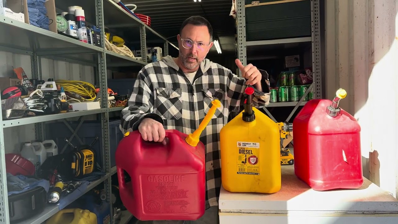 Finally!  A gas can that actually works!!  Check out this new gas can spout adaptor - life changer!