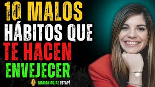 10 malos HÁBITOS que te Hacen ENVEJECER Más Rápido I Silvia Olmedo