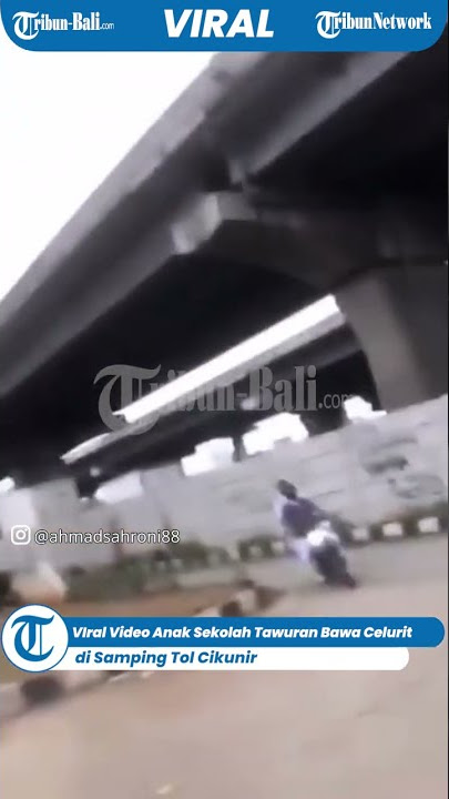 Viral Video Anak Sekolah Tawuran Bawa Celurit di Samping Tol Cikunir