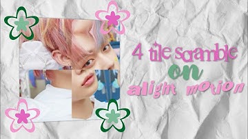 4 tile scramble on alight motion tutorial | ae inspired