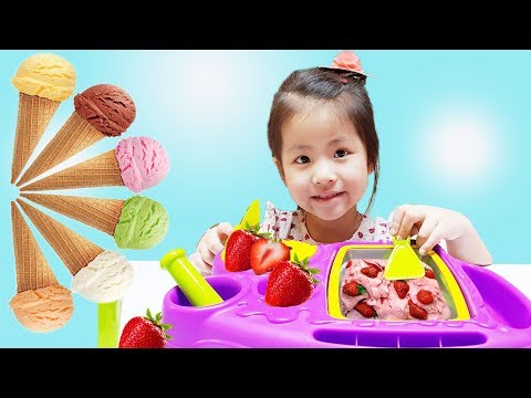 아이스크림이 녹았다고요?!! 서은이의 마더스픽 매직 아이스크림 트레이로 아이스크림 만들기 딸기 Magic Ice Cream Tray Toy