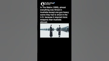 In The Matrix (1999), almost everything was filmed in Australia except one gun-heavy scene they had