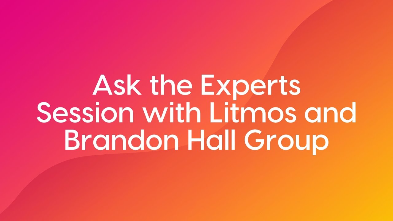 Ask the Experts webinar with Brandon Hall Group