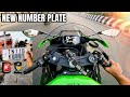 Got new number plate  no more police problem  night ride on my zx6r  unknownrider