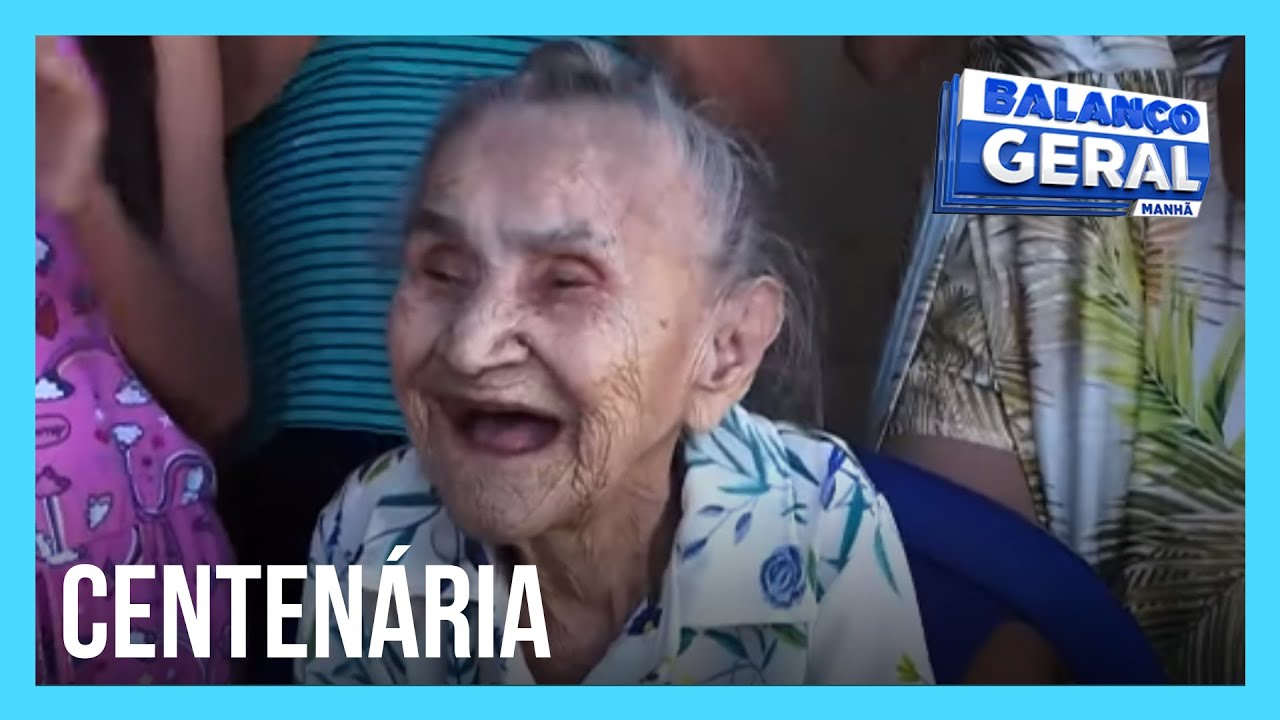 Senhora comemora aniversário de 102 anos com muita saúde