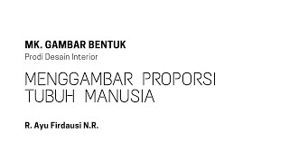 Menggambar Proporsi Tubuh Manusia Part 1