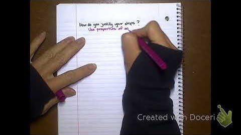 B1-Solving One Step Equations Video Notes