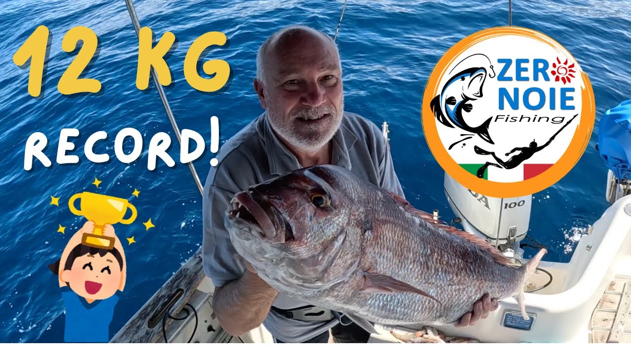 Il mio record personale a bolentino di profondità: 12 Kg di dentice!!