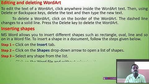 Class 5 Subject   Computer Chap 4 MS Word 2010   The Insert tab Part 2