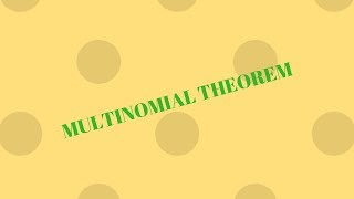 Multinomial theorem