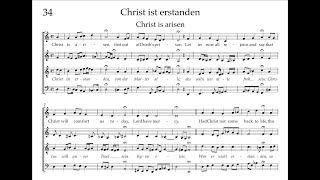 Bach Hymnbook 34:  Christ ist erstanden