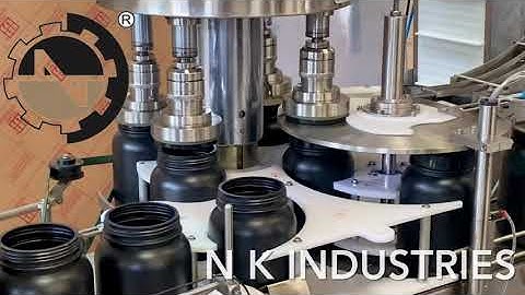 Automatic pick and place type protein powder botte capping machine