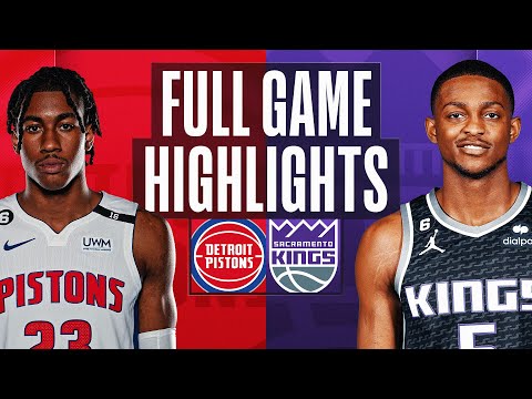 Pistons at kings | nba full game highlights | november 20, 2022