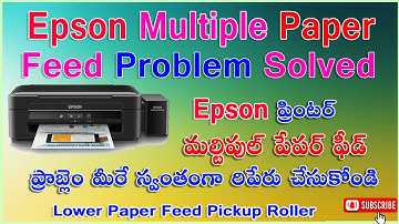 Epson Multiple Paper Feed Problem Solved L120/L110/L210/L220/L360 all Epson Printers Easy Process