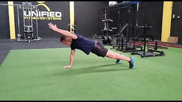 Push-Ups w/ Alternating Arm Reach