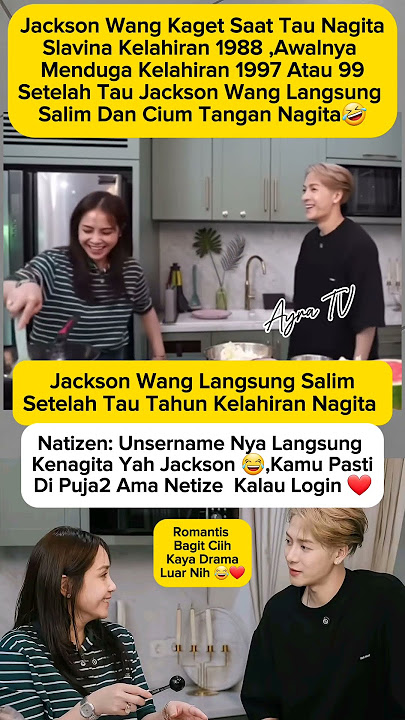 Jackson Wang was shocked by Nagita Slavina's age and immediately shook hands with her #jacksonwan...