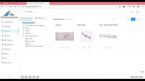 Share your slides (WSI, virtual microscopy) in the cloud with PMA.start and My Pathomation