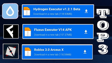 TOP 3 EXPLOITS : Arceus X V3 , Hydrogen & Fluxus Executor Download 🔥