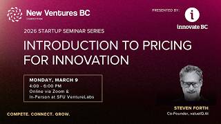 2026 Startup Seminar Series: Introduction to Pricing for Innovation