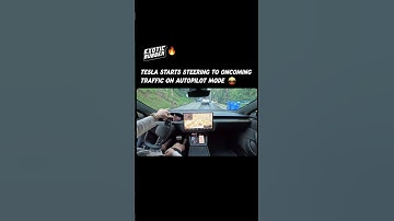 Tesla Autopilot drives into traffic