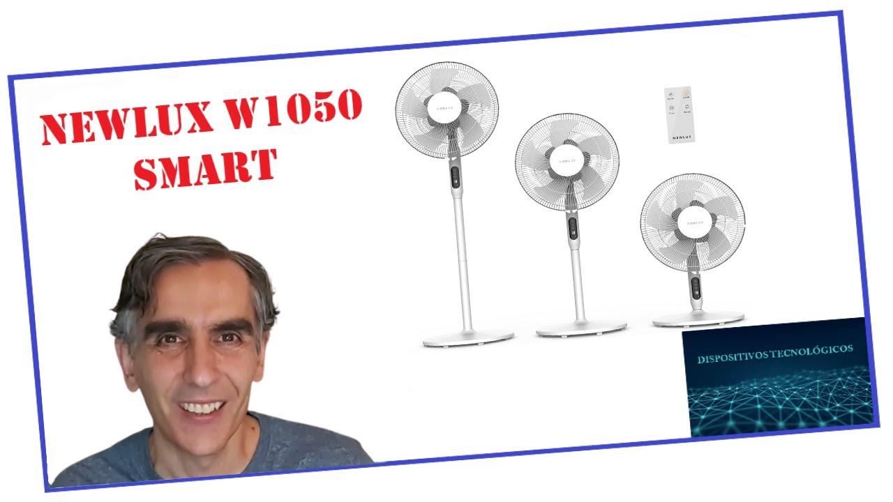 Newlux - Staande ventilator met afstandsbediening, 3-in-1 W1050 Smart