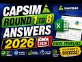 [NEW] How to win Capsim Round 1 to 8 Answers 2026 - Excel Template 