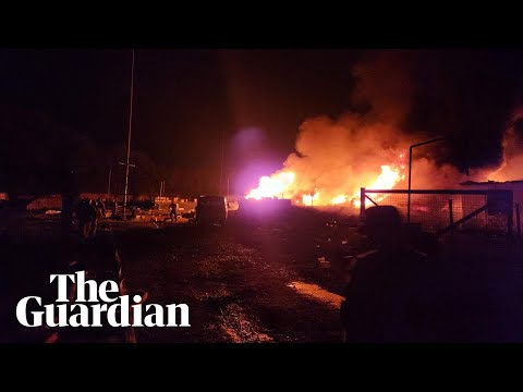 Huge explosion in Nagorno-Karabakh hits fuel storage depot as thousands evacuate