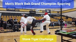 Men's Black Belt Grand Champion Sparring at the 2024 Stone Tiger Challenge