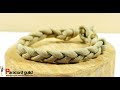 Simple braided paracord bracelet- single strand method