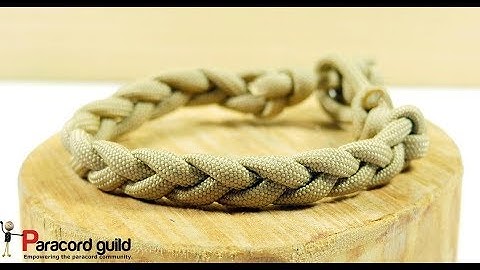 Simple braided paracord bracelet- single strand method