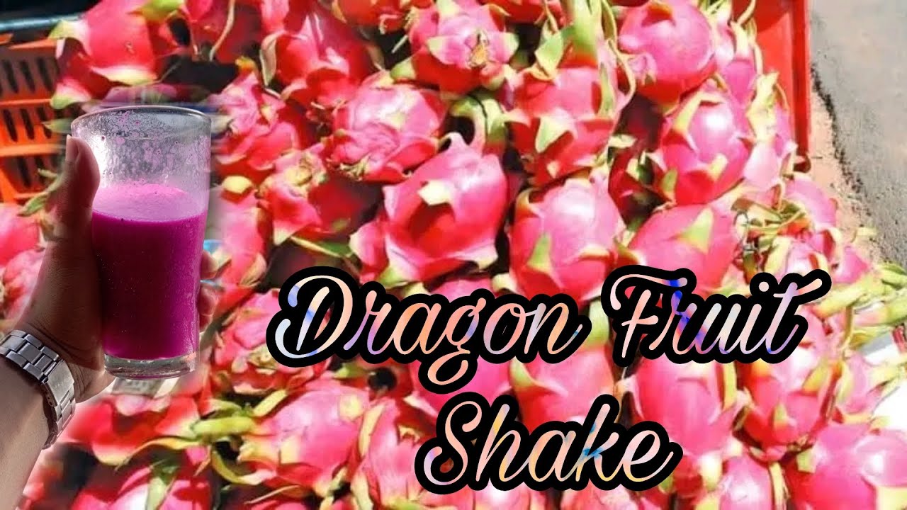 Gumawa nga pala ako ng sariling version ng Dragon Fruit Shake Sikat