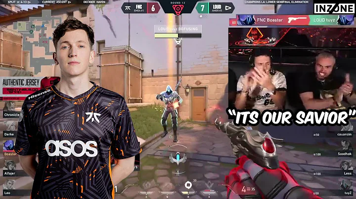 Tarik & Exalt reacts To FNC Boaster INSANE 1V3 CLUTCH | VCT Champions 2023