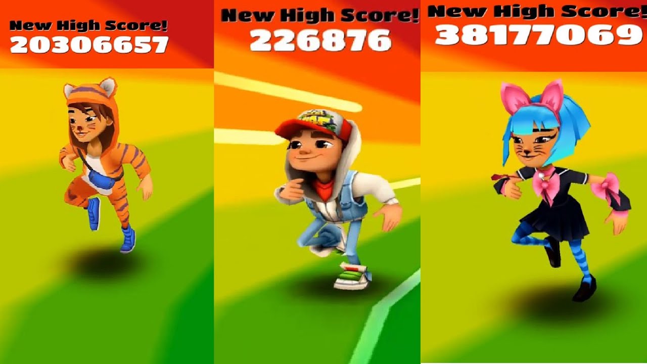 New high score!!  Subway surfers, Subway surfers game, Subway