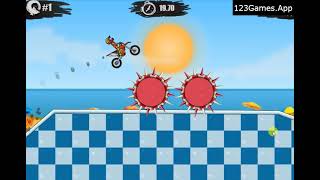 Moto X3M Pool Party Gameplay & Walkthrough | Free at 123Games.App screenshot 5