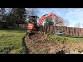 TREE STUMP REMOVAL WITH KUBOTA U27-4 MINIX