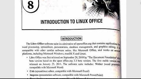 Medium - English  Class-9 computer  Chapter 8 Introduction Linux  office  Topic- introduction