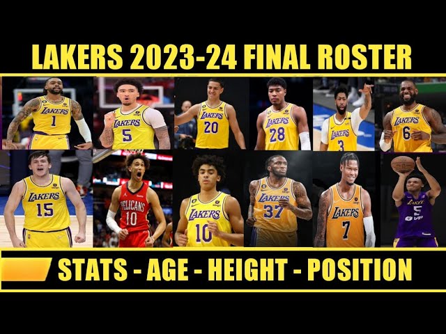 Los Angeles Lakers 2023-24 Final Roster 