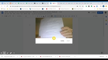 Google Classroom:  Post a Picture to an assignment using the camera on Chromebook or your computer.