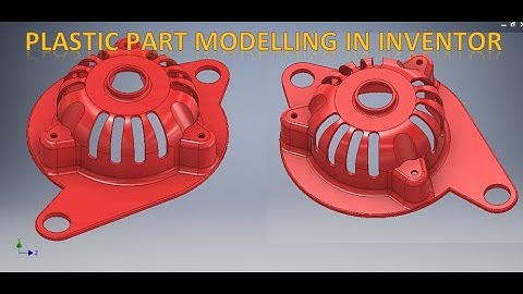 Plastic Part Modeling in Autodesk Inventor 3d || Inventor 3d drawings Tutorials || Inventor Cad