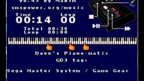 Wizards and warriors vgm player master system