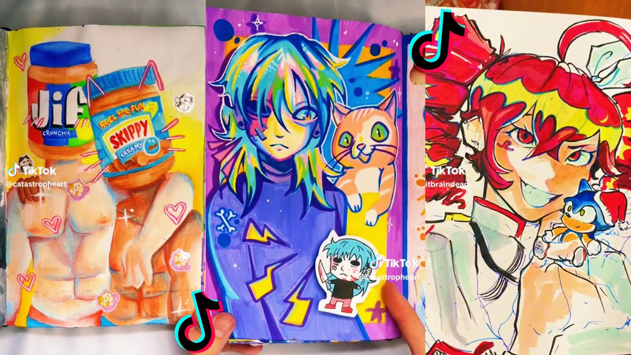 ART SKETCHBOOK 📖🎨 TIKTOK compilation #64