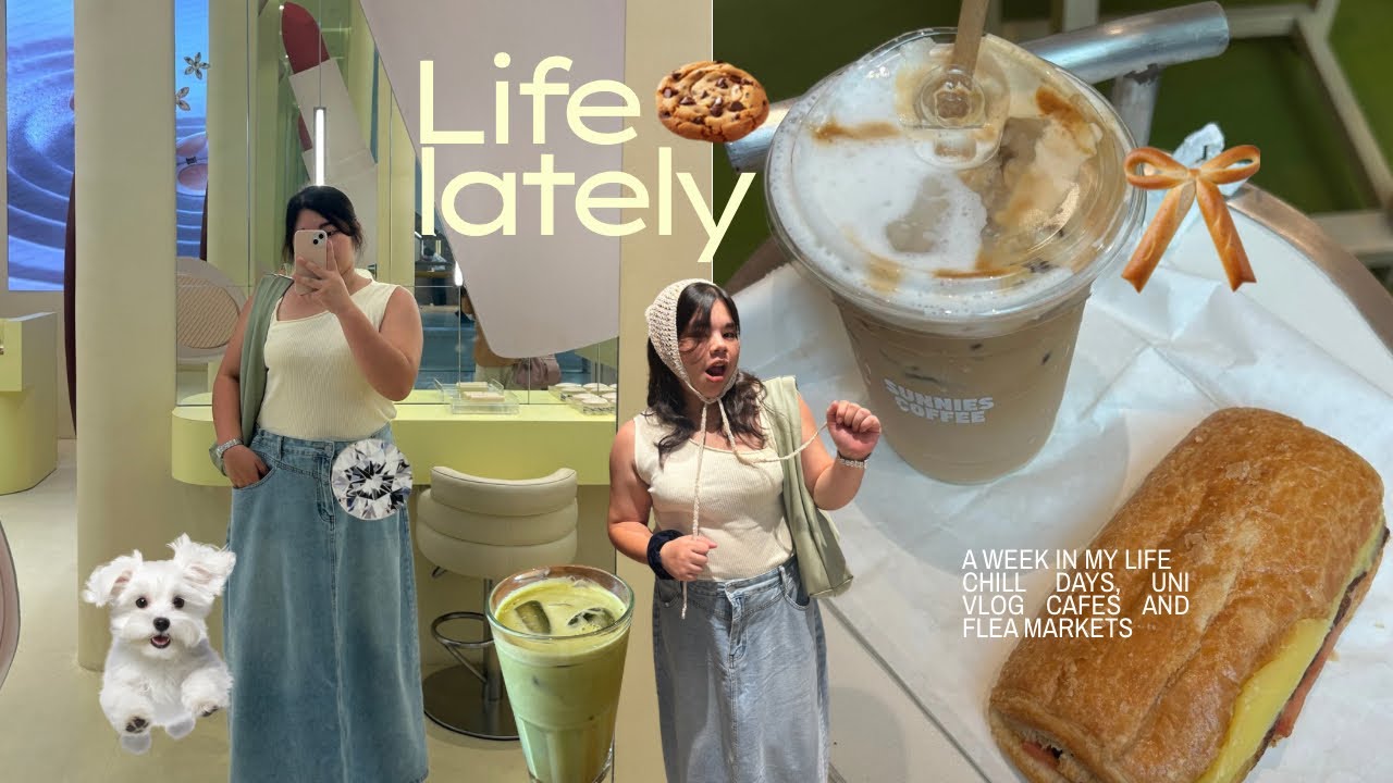 slice of life ୨ৎ cafe hopping, productive uni days, cozy pop up markets, manila diaries, me time 🍧🎧📖
