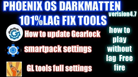 PHONIX OS DARK MATTER 4.7|| 101% LAG FIX TOOLS || WATCH FULL VIDEO IMPROVE YOUR GAMEPLAY 🎯💯✨