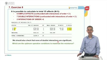 Unit 7 Analysis of Variance: Exercise 7, 8 and 9 | 27/36 | UPV