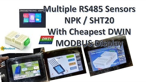 MEERDERE RS485-sensoren NPK / SHT20 met goedkoopste DWIN MODBUS HMI-display