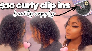 30 Curly Clip ins from the Beauty Supply Store