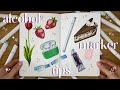 Illustrating with alcohol markers  tips with ohuhu markers