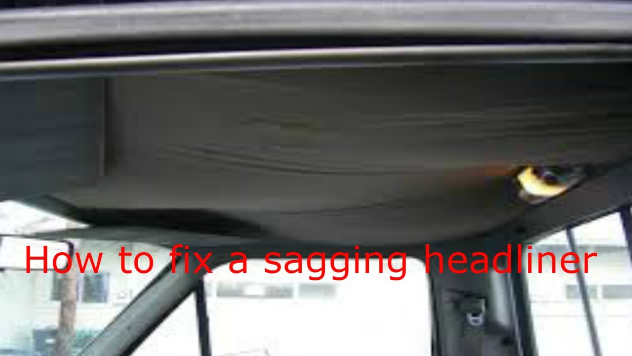 How To Fix A Sagging Headliner Youtube