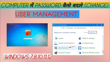 How To Change Password in Computer or User management Full tutorial video